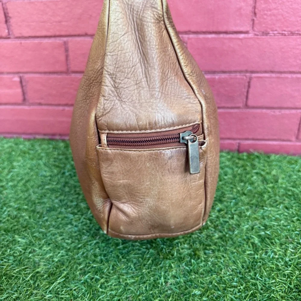 Vintage Y2K Wilsons Leather‎ Hobo Purse Shoulder Bag Women Boho Preppy Brown